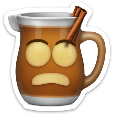 apple cider with cinnamon stick sticker