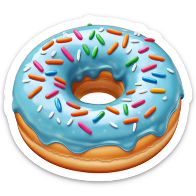 frosted donut sticker