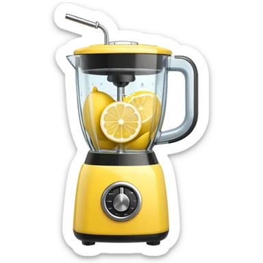 mac os fruit lemon blender yellow sticker
