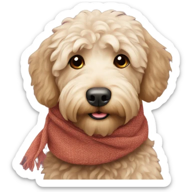 labradoodle-in-the-scarf sticker