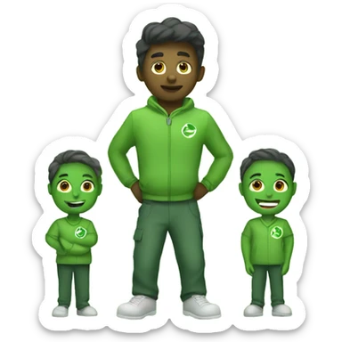 environmental green squad sticker