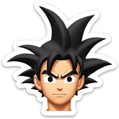 Goku from dragon ball z  sticker