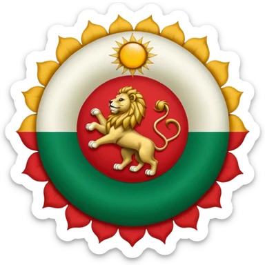 The pre-revolution iranian flag sticker