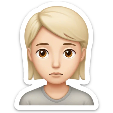 Person questioning life sticker