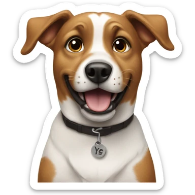 Dog saying yes sticker