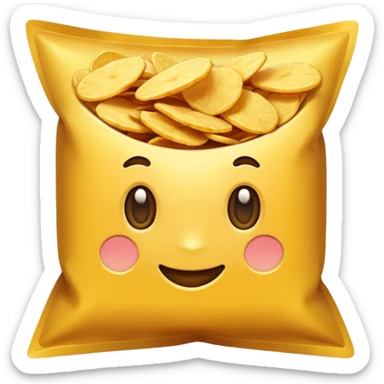 Chips emoji render sticker