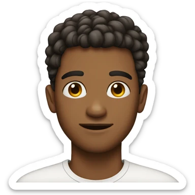 Mixed guy with heart eyes  sticker