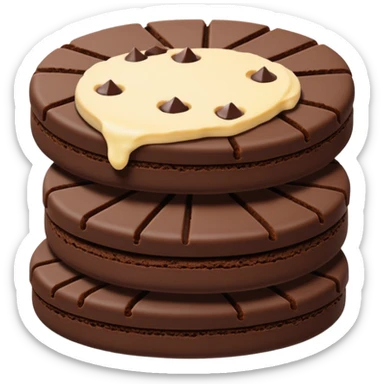 Full chocolate shortbread cookies (without chocolate chips) sticker