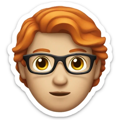 Red head spy sticker