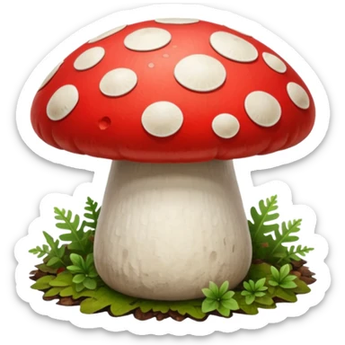button top mushroom sticker