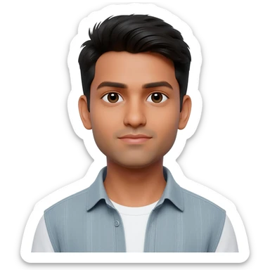 Indian young man at 25 years old  sticker