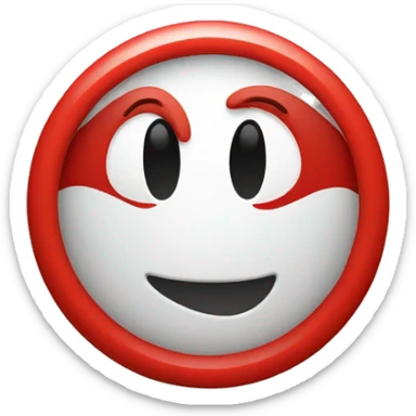 red circle with number 1 in the centre sticker