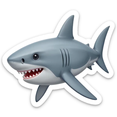 A shark with star emoji🦈⭐️ sticker