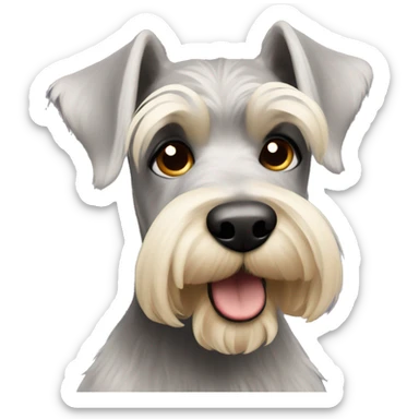 Blonde schnauzer sticker