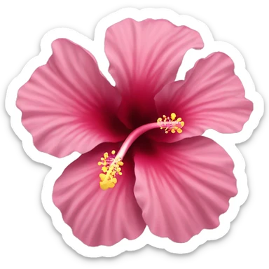 Hibiscus flower  sticker