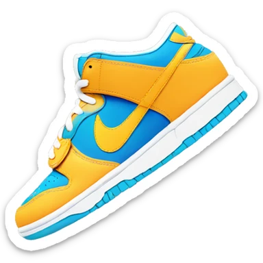 Nike while dunks  sticker