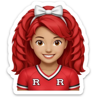 Rutgers Cheerleader sticker