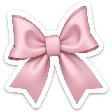super pale pink bow confetti but the paper confetti are the pale pink bows all spread out sticker
