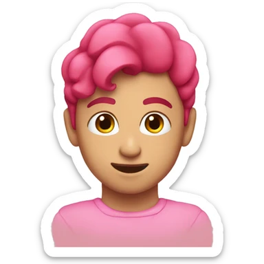 corazón rosa palo sticker