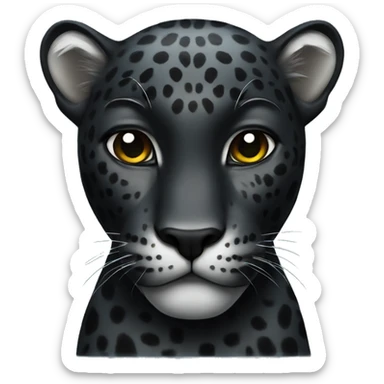 Black jaguar sticker