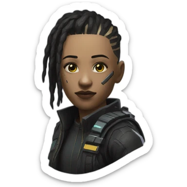 V cyberpunk 2077 sticker