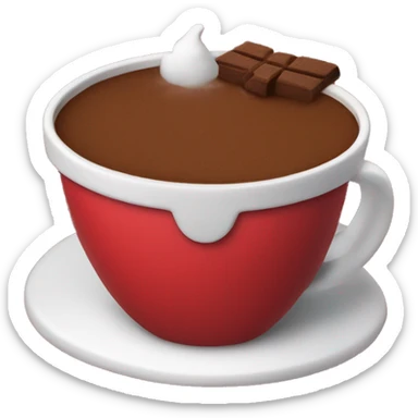 cocoa in holiday red cup sticker