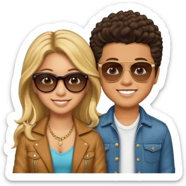 Shakira And Bruno Mars sticker