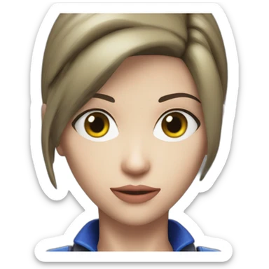 Hyper realistic Jill Valentine remake sticker