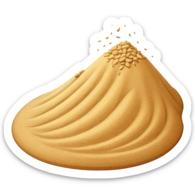 pile of the sand sticker