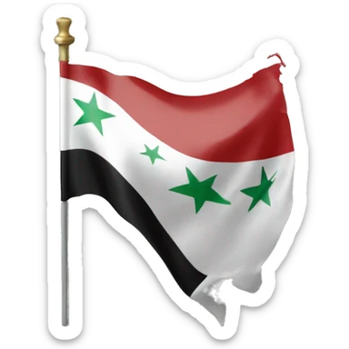 Syria Flag crying sticker