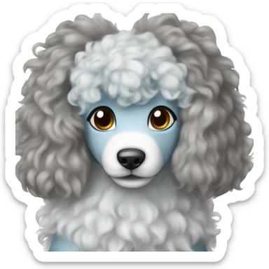 glaceon as a poodle sticker