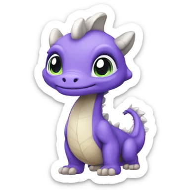 Adopt me lavender dragon sticker