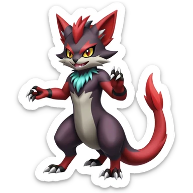 Noivern-Torracat-Zoroark full body sticker