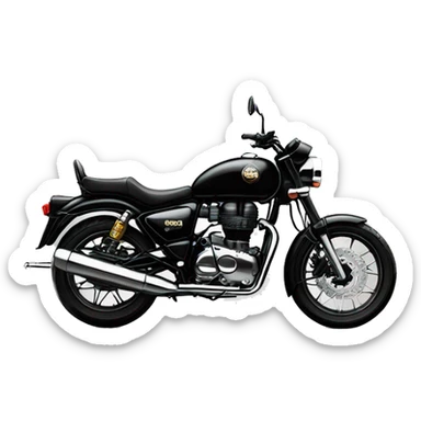 royal enfield meteor 350 stellar black sticker