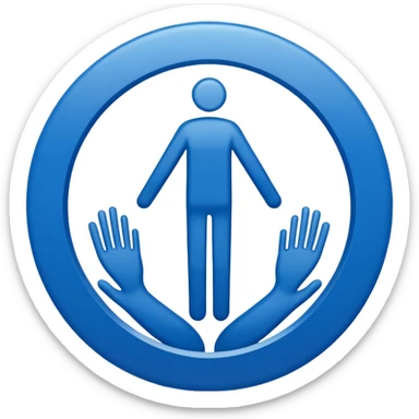 símbolo oficial da fisioterapia sticker