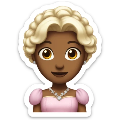 Me wearing a princess dress  sticker