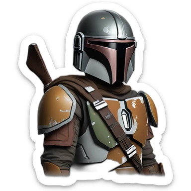 Mandalorian Din Djarin sticker