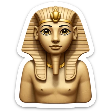 egypt sfenks sculpt sticker
