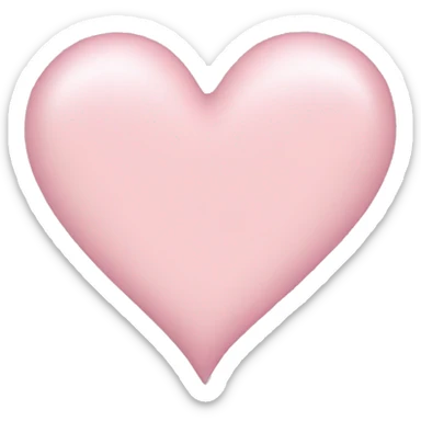 Light pink heart  sticker
