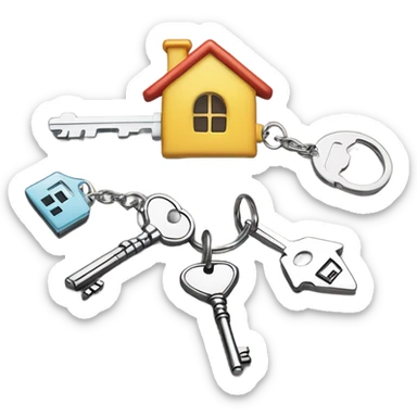 HOUSE KEYS sticker