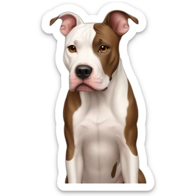 Dog-american-pit-bull-terrier-full-height sticker