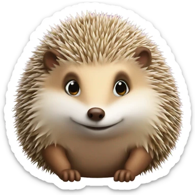 kiss hedgehog sticker