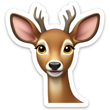 doe deer sticker