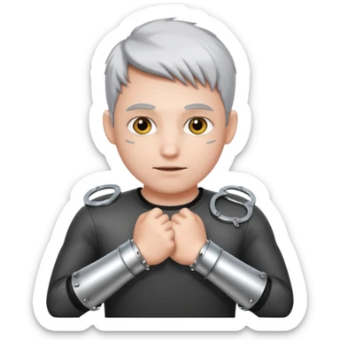 Arms in handcuffs sticker