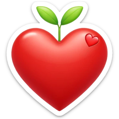 heart with a spring at the bottom, bouncing upward to show recovery emoji sticker