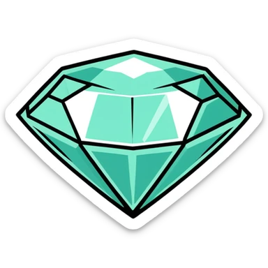 diamond gemstone brilliant cut sticker