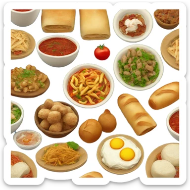 Balkan food  sticker