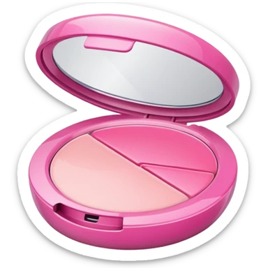cosmetic in pink colour sticker