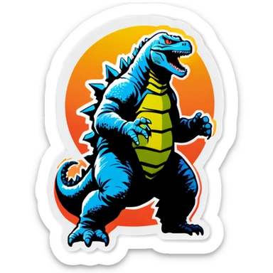 Godzilla  sticker