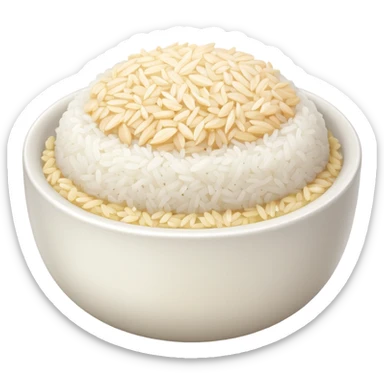 bowl of rise sticker